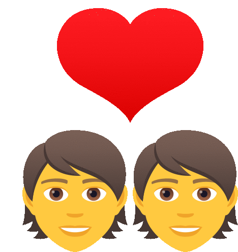 Couple With Heart People Sticker - Couple With Heart People Joypixels Stickers