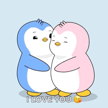 A Peck On The Cheeks Pudgy Penguins GIF - A Peck On The Cheeks Pudgy Penguins A Kiss On The Cheeks GIFs