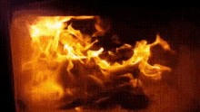 Fire Place On Fire GIF