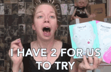 I Have Two For Us To Try Trying GIF - I Have Two For Us To Try Trying Face Mask GIFs