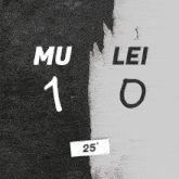 a black and white poster that says mu lei 10 on it