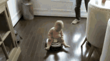 Baby Playing GIF - Baby Playing Vacuum GIFs