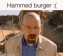 Hammed Burger Sad GIF - Hammed Burger Sad Walter White GIFs