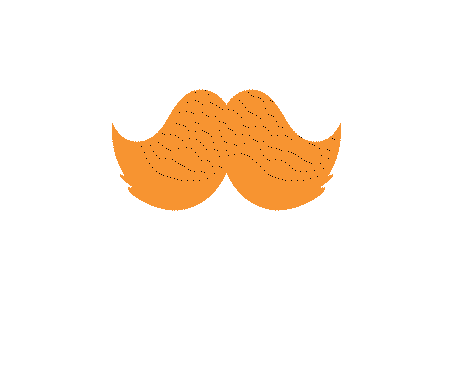 Theorangemoustache The Orange Moustache Sticker