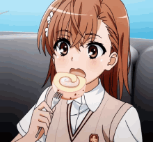 Mikoto Misaka Eating GIF - Mikoto Misaka Eating GIFs