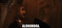 Alohomora Hermione GIF - Alohomora Hermione Open Door GIFs