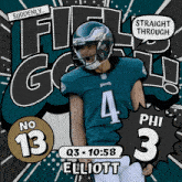 Philadelphia Eagles (3) Vs. New Orleans Saints (13) Third Quarter GIF - Nfl National Football League Football League GIFs