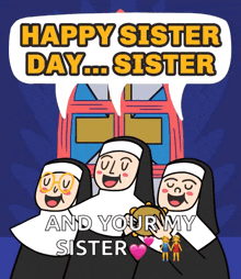 Happy Sisters Day Its Sisters Day GIF - Happy Sisters Day Its Sisters Day National Sisters Day GIFs