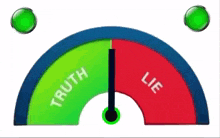 a green and red truth and lie gauge