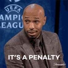 Its A Penalty Thierry Henry GIF - Its A Penalty Thierry Henry Champions League GIFs