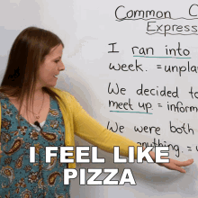 I Feel Like Pizza Emma GIF - I Feel Like Pizza Emma Learn English With Emma GIFs