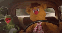 Miss My Friends Muppets GIF - Miss My Friends Muppets Driving GIFs