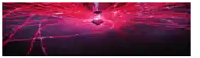 a close up of a red and purple background with a few lines coming out of it .