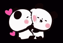 Cute Pandas Hug GIF - Cute Pandas Hug Missing You GIFs