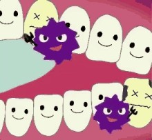 虫歯 歯医者　歯 GIF - Cavity Teeth Brush Teeth GIFs