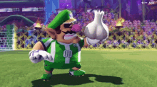 Mario Strikers Battle League Wario GIF - Mario Strikers Battle League Wario Eating Garlic GIFs