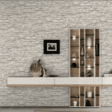 brick wallpaper wood wallpaper