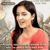 A Story You Wishwere Trueactually I Had Called Up Another Actorwho I'Ve Done A Lot Of Films With.Gif GIF - A Story You Wishwere Trueactually I Had Called Up Another Actorwho I'Ve Done A Lot Of Films With Reblog Interviews GIFs