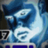 a close up of a man 's face with the number 17 in the lower right corner