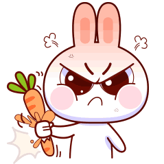 Bad Bunny Sticker - Bad Bunny Angry Stickers