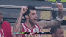 Printezis Cheering GIF - Printezis Cheering Olympiacos GIFs