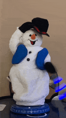 Gemmy Spinning Snowflake Snowman GIF - Gemmy Spinning Snowflake Snowman Snowman GIFs