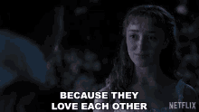 Because They Love Each Other Phoebe Dynevor GIF