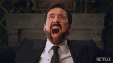 Screaming Nicolas Cage GIF - Screaming Nicolas Cage History Of Swear Words GIFs