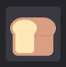 a slice of bread with a slice missing on a dark background .