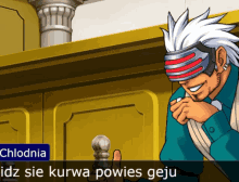 a man wearing a helmet is smiling in a video game