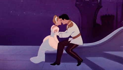 disney prince and princess kissing