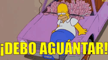 Homero Aguántar Pipi Baño Simpsons GIF