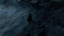 a blue background with a white light coming out of the middle
