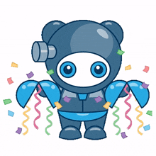 robot cute congrats congraturate celebrate