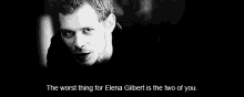 a black and white photo of a man with a quote on it .