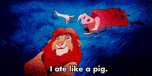 Pumba Pig GIF - Pumba Pig I Ate Like A Pig GIFs
