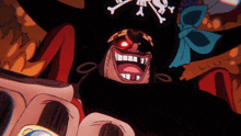 One Piece Blackbeard Haki Evil Laugh GIF - One Piece Blackbeard Haki Evil Laugh One Piece GIFs