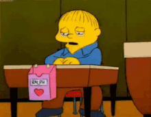 Mi Día De San Valentín GIF - Rafa Gorgory Dia De San Valentin Los Simpsons GIFs
