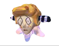 a cartoon drawing of a person with a surprised look on their face