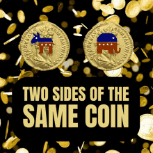 Democrats Republicans GIF - Democrats Republicans Two Sides Of The Same Coin GIFs