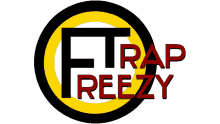 freezy trap logo comic design sticker