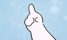 a drawing of a rabbit giving a thumbs up sign