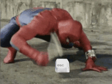 Spiderman Hit Floor Escape GIF - Spiderman Hit Floor Escape GIFs