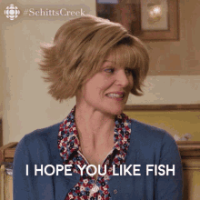 I Hope You Like Fish Jenn Robertson GIF - I Hope You Like Fish Jenn Robertson Jocelyn GIFs