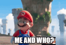 Mario Me And Who GIF - Mario Me And Who Me And You GIFs