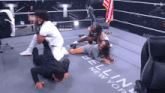 a wrestling match is taking place in a ring that says bellini new york