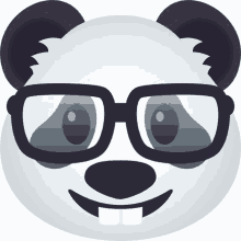 nerdy panda joypixels nerdy panda im a nerd