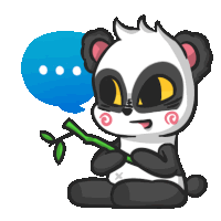 Panda Cute Sticker - Panda Cute Animals Stickers