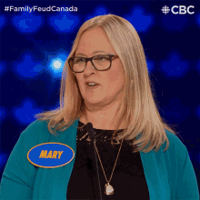 Nodding Mary GIF - Nodding Mary Family Feud Canada GIFs