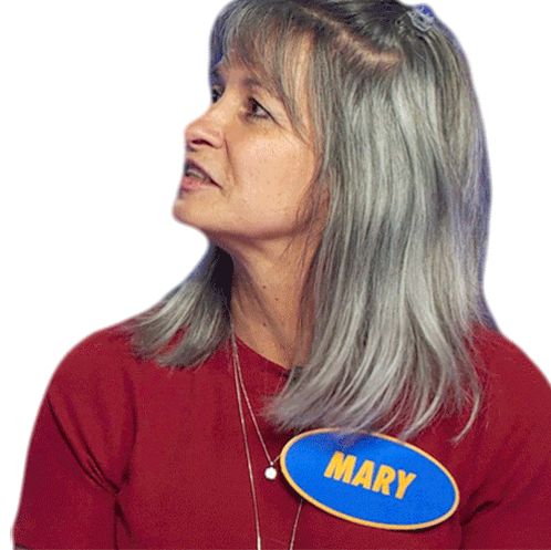 Smiling Mary Sticker - Smiling Mary Family Feud Canada Stickers